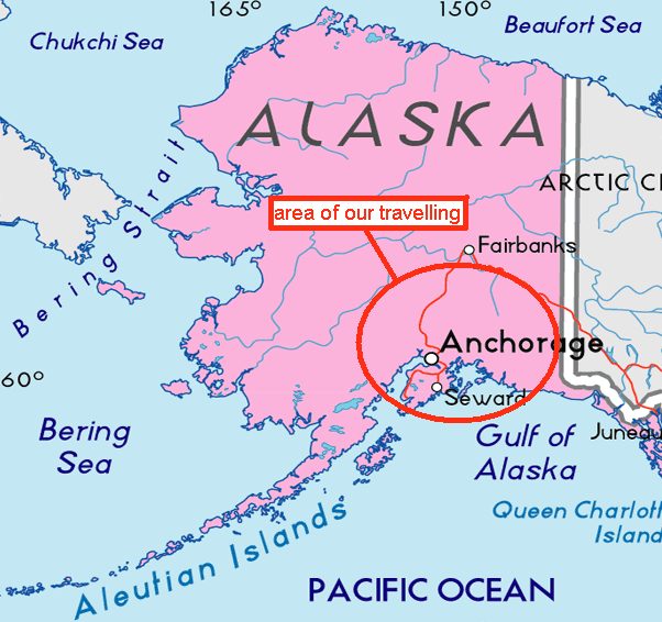 Mapa Aljaška - přehled